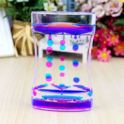 亞克力+液體產品名稱:創意大號雙色滴 油漏沙漏計時器禮品商品描述